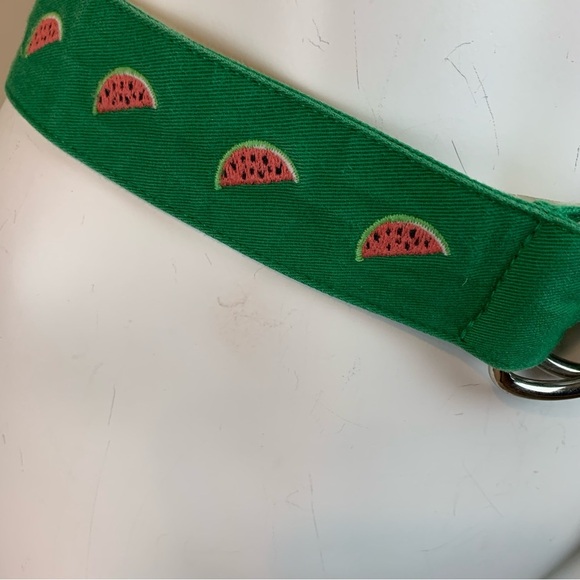 J Crew Watermelon D-Ring Fabric Belt- S/M - Picture 2 of 5